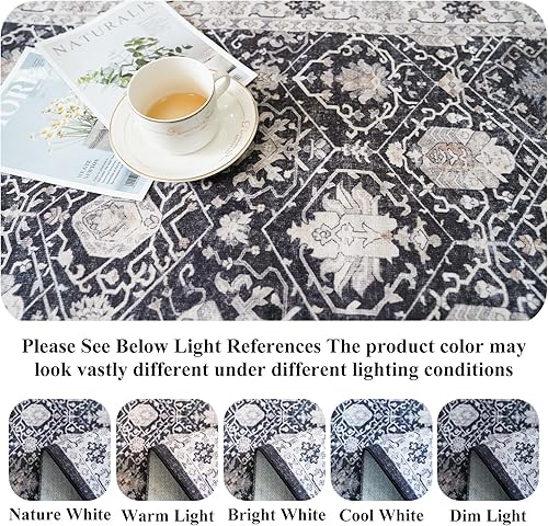 Miniatura 98 de Alfombra lavable para pasillo y de cocina, alfombra de entrada, vintage, suave para el suelo, alfombra antideslizante para interiores, para baño