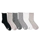 Women's 6 Pack Whisper Soft Crew Socks