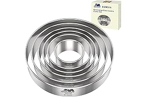 6 Inch Cookie Cutter Round by M JNGMEI