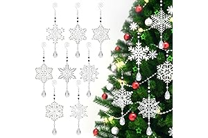 Uiifan Diamond Painting Snowflake Ornaments Kit: Shimmering Winter Decor for Your Home