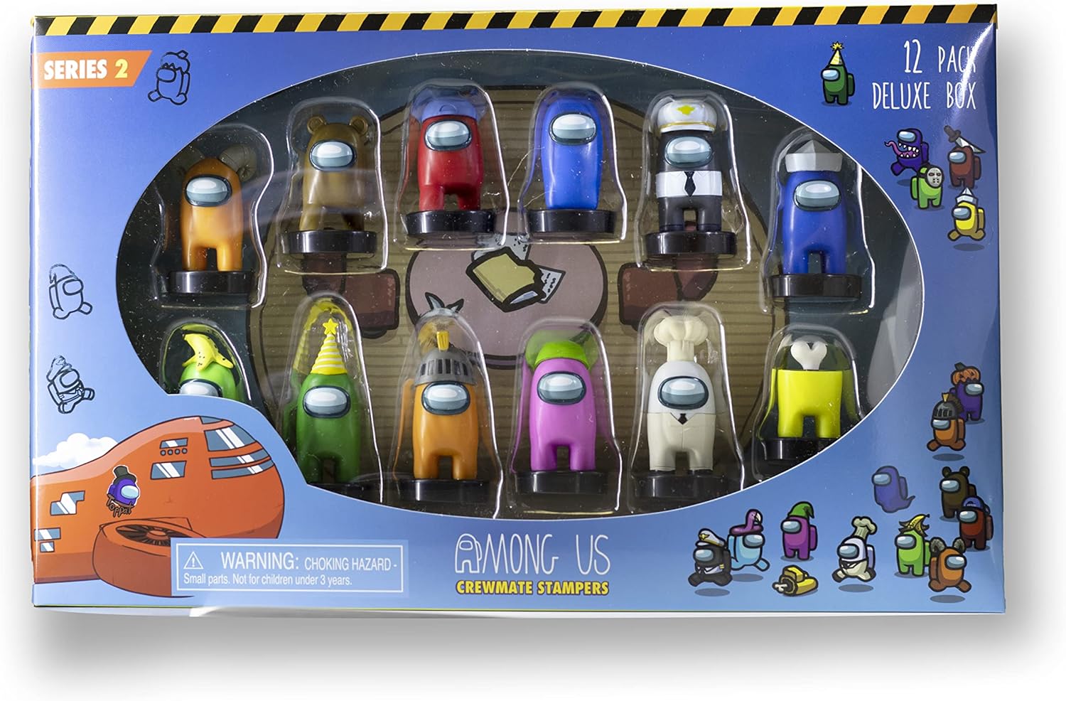 P.M.I. Among Us Crewmate Stampers 12 Pack Deluxe Box (S2) 4.5 cm