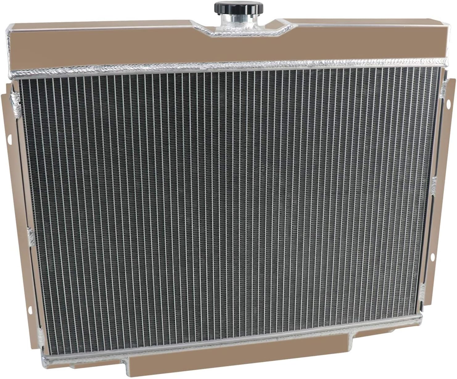 Aluminum Radiator for 1967 1968 1969 1970 Ford Mustang 67 68 69 Fairlane Ranchero Falcon 6.4L 7L V8 4 Row Radiators Shroud Fan Relay Kit