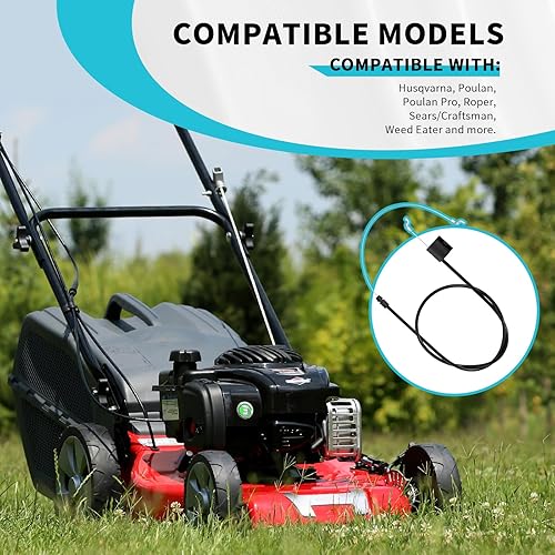 Miniatura 6 de IDEASURE 532176556 Cable de control de zona de motor compatible con cortacésped autopropulsado Husqvarna Craftsman Poulan Troy-bilt de 21 pulgadas y