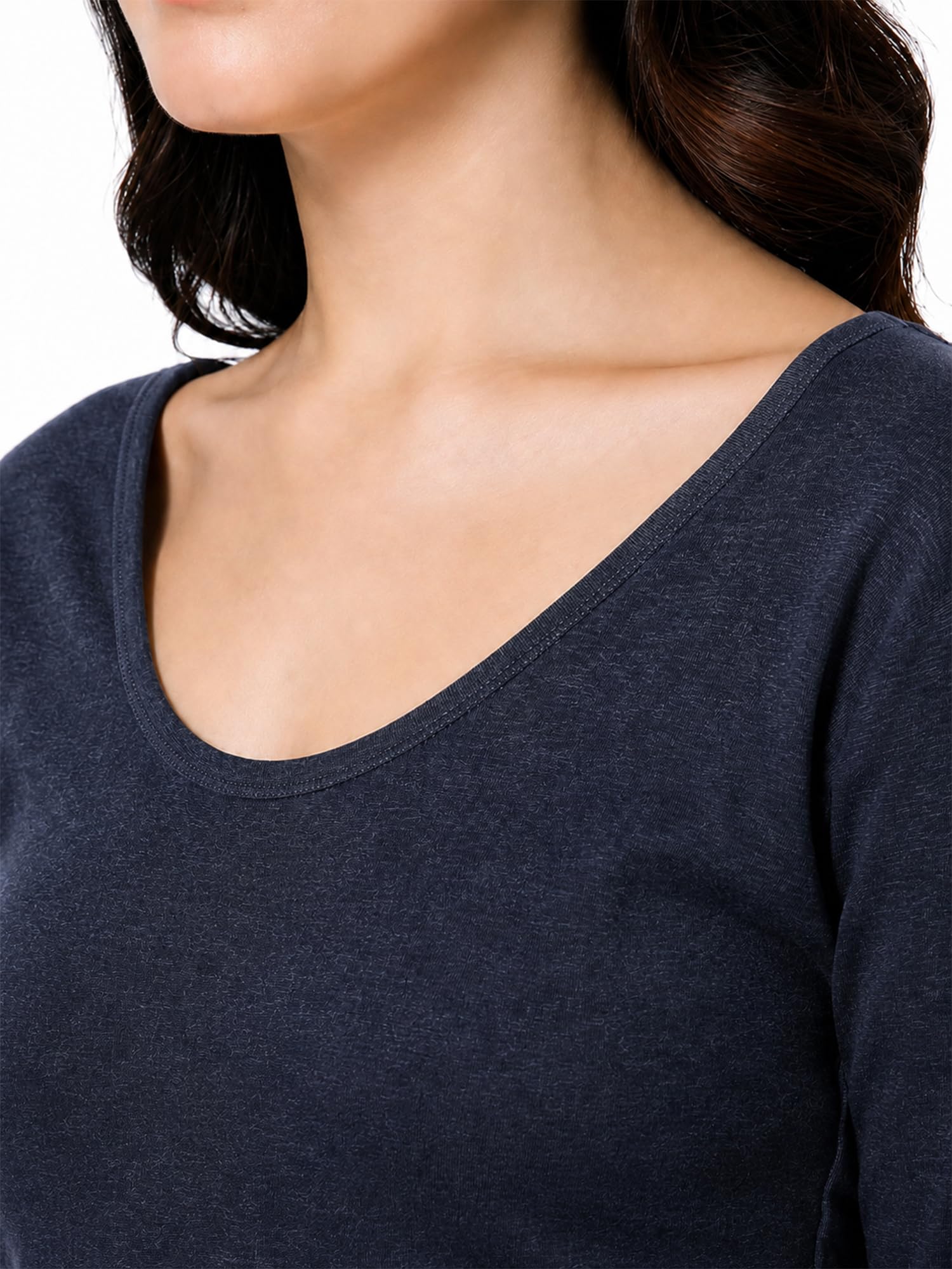 BODYCARE Heat MAX - Fur Fleece Inside Women Round neckwith 3/4 Sleeves Thermal Gold Plus Premium Range for Very high Warmth 1