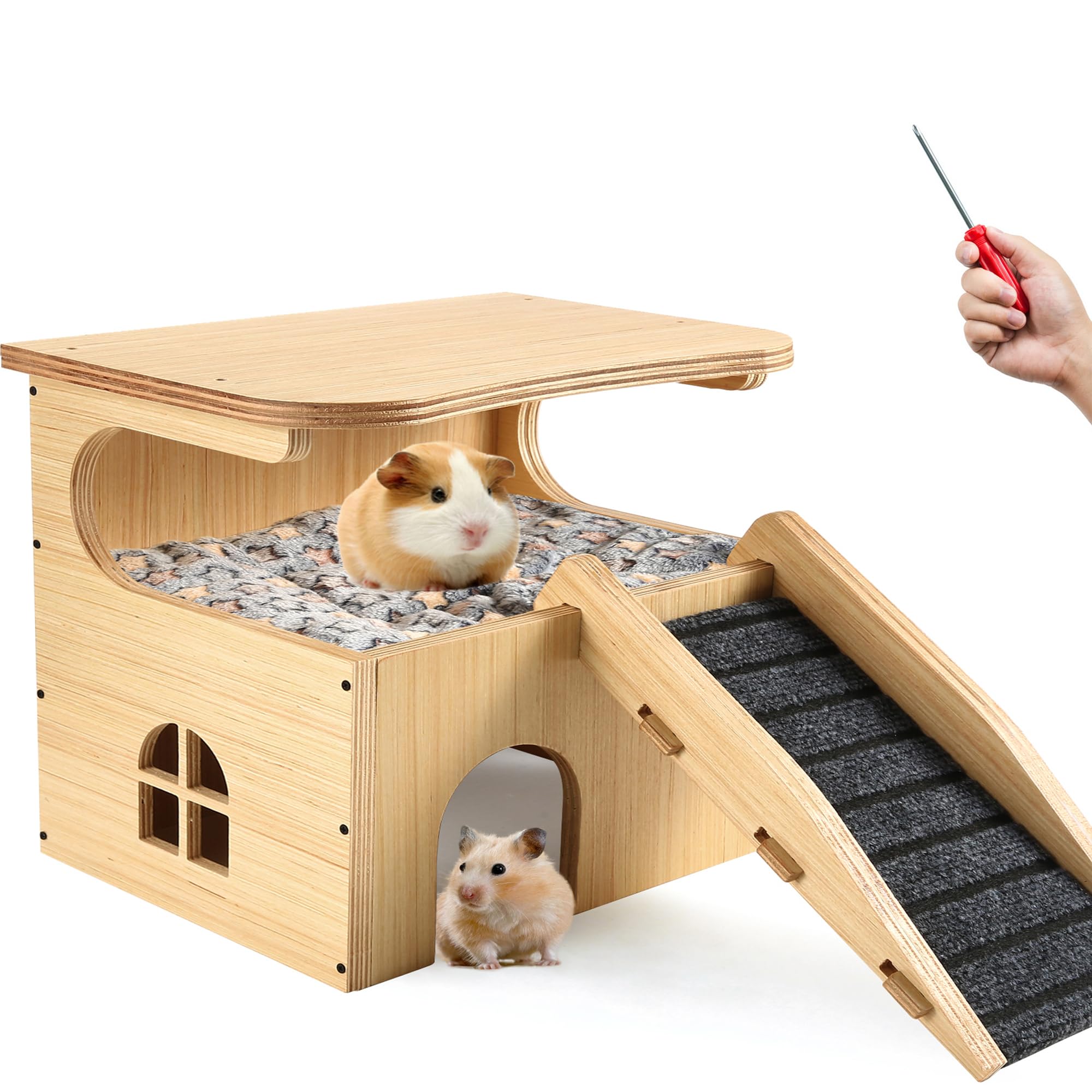 Detachable Small Animal Habitat For Indoor Outdoor YUEPET Extra Large ...