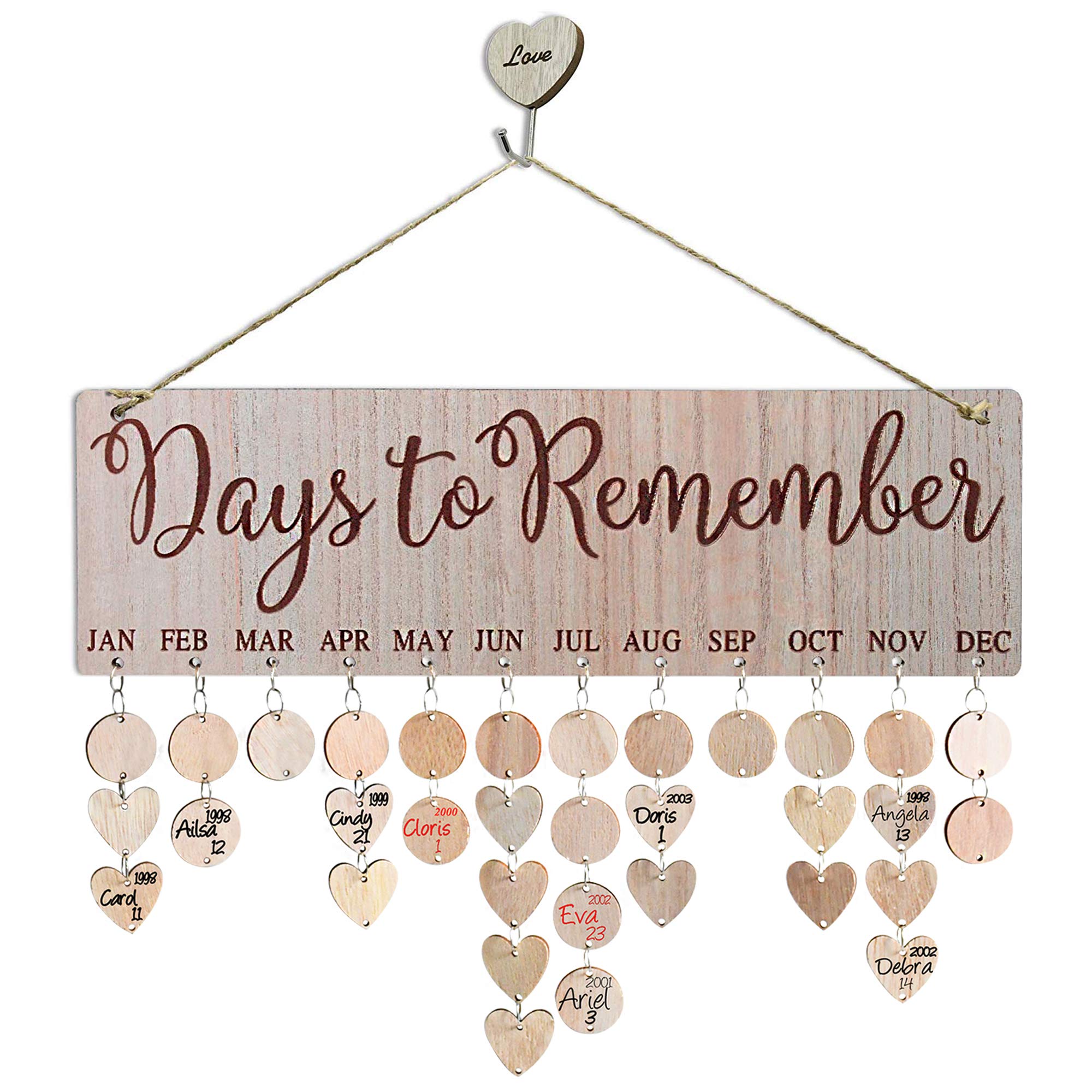 Amazon.com: Wooden Family Birthday Calendar Wall Hanging,Days to Remember,Wooden Birthday Tracker Plaque for Family Birthday Gifts or Home Wall Decor(Day to remember) : Home & Kitchen amazon-com-wooden-family-birthday-calendar-wall-hanging-days-to-remember-wooden-birthday-tracker-plaque-for-family-birthday-gifts-or-home-wall-decor-day-to-remember-home-kitchen