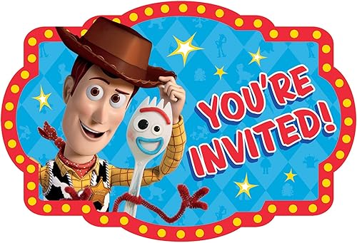 Miniatura 1 de Toy Story 4 - Juego de invitaciones con sobres (8 unidades)