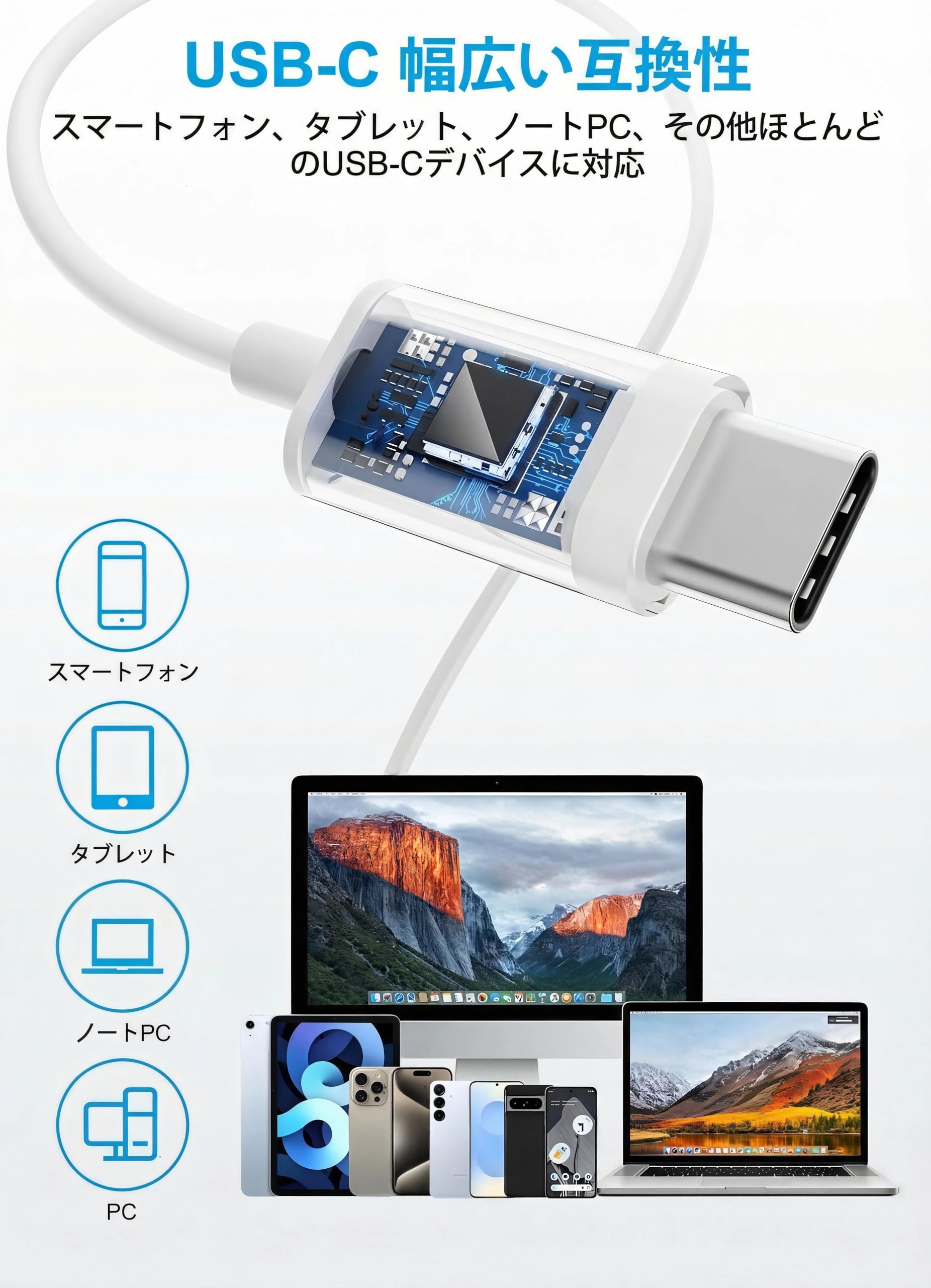 2026新版【iPhone17/16/15対応】Phone イヤホン 有線 タイプC ハイレゾ対応USB Type-C イヤフォン 重低音 マイク付き クリア通話 音量調整 コンパクト カナル型 快適な装着感 絡み防止 アウトドア 旅行 携帯便利 バッグに収納 耐久性 多機能 iPhone/Android/Pixel/Xperia/Galaxy/iPad他多数対応 ホワイト - 2