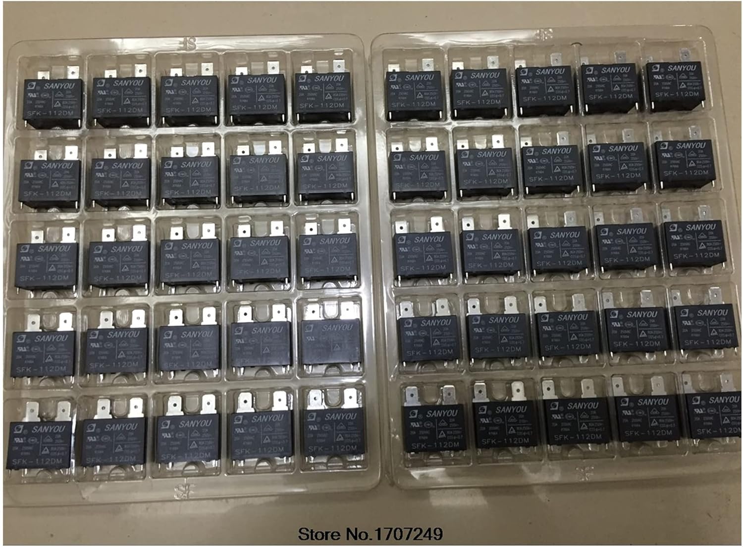 50pcs/lot Relay SFK-112DM 12V 20A 250VAC for Air Conditioner DC Mini Power Relay