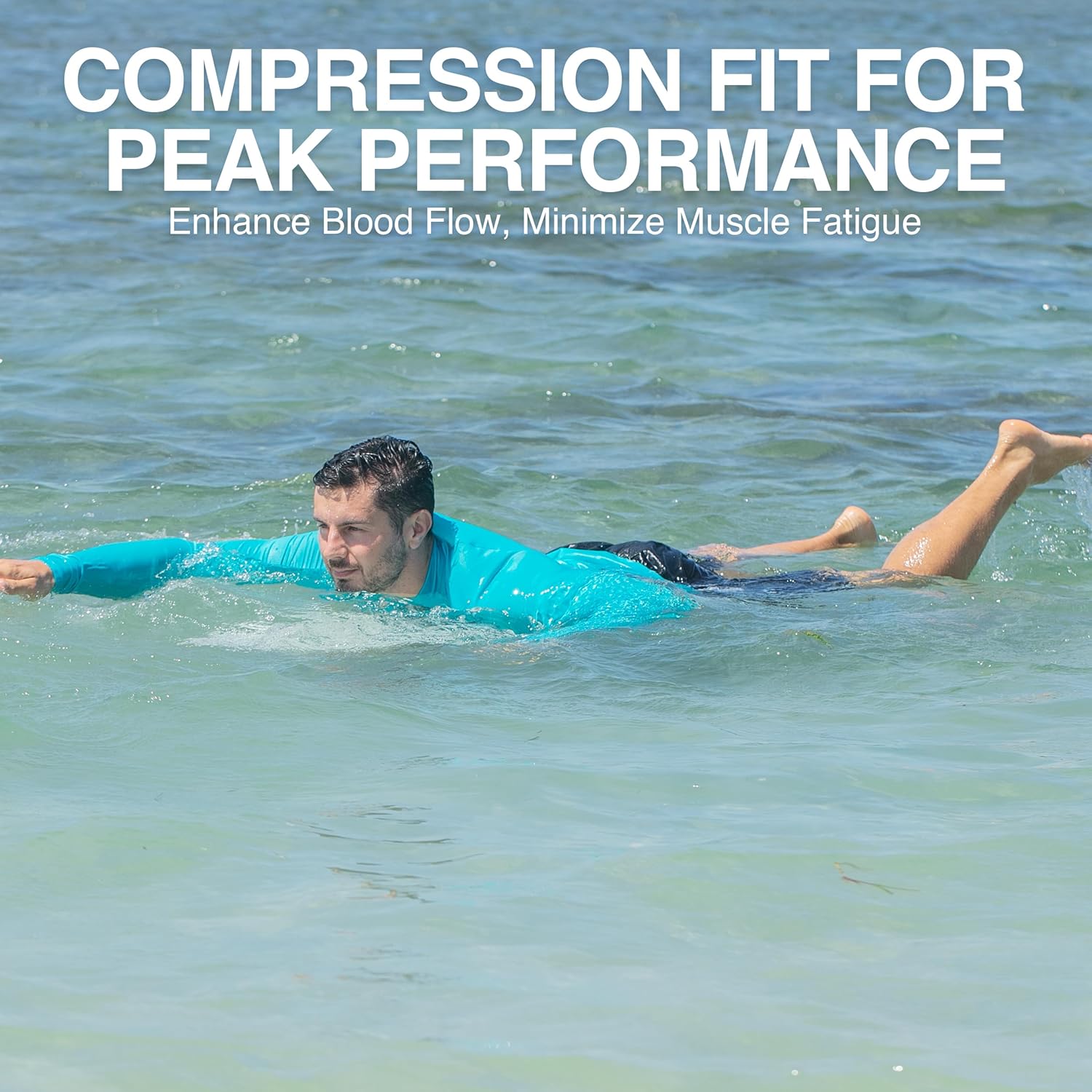 Kanu Surf Platinum Rashguard UPF 50+ Sun Protection Long Sleeve Swim Shirts for Men-Premium Rash Guard for Men - Image 3