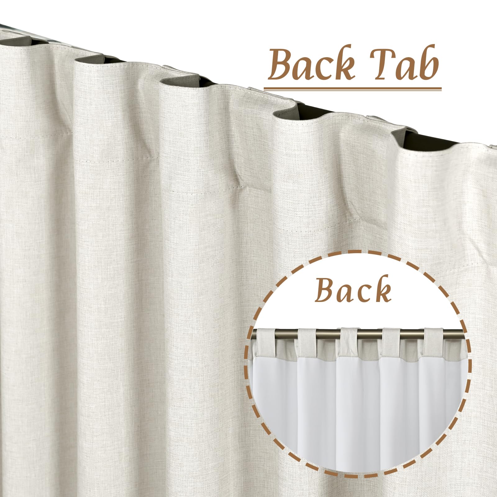 Cortinas 100 Opacas Para Dormitorio De Lino Con Textura... | Envío Gratis