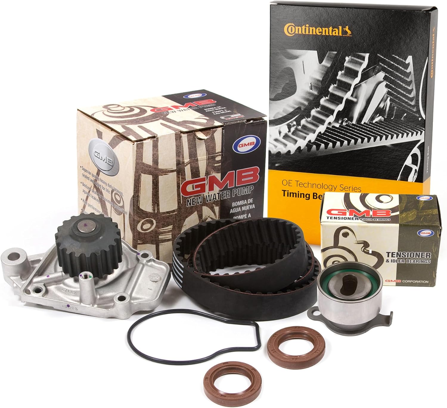 Evergreen SA-5494155857 Timing Belt Kit GMB Water Pump Compatible with/for 88-95 Honda CRX Civic Del Sol 1.5 D15B2/B7