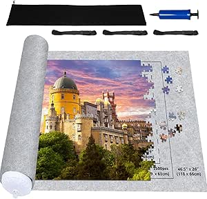 BESPORTBLE Puzzlematte Schwarz - Filzmatte 89x61cm Für 2000 Teile Puzzle