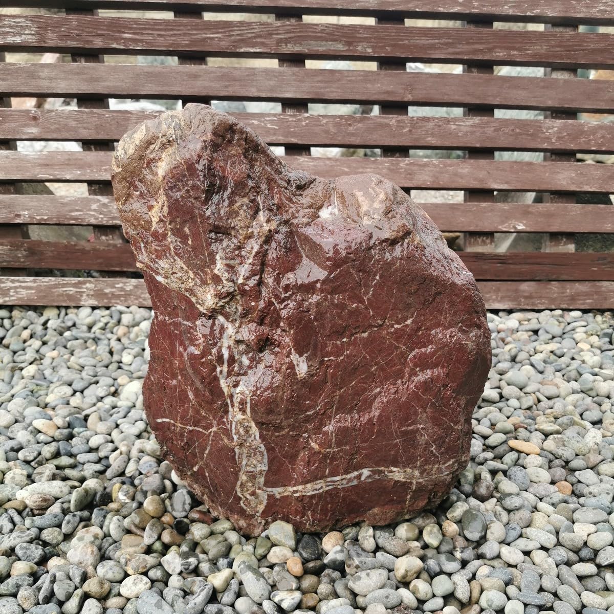 Amazon.co.jp: 三重産赤石18.8キロ庭石鑑賞石石盆石水石灯籠庭坪 Amazon.co.jp: 三重産赤石18.8キロ庭石鑑賞石石盆石水石灯籠庭坪
