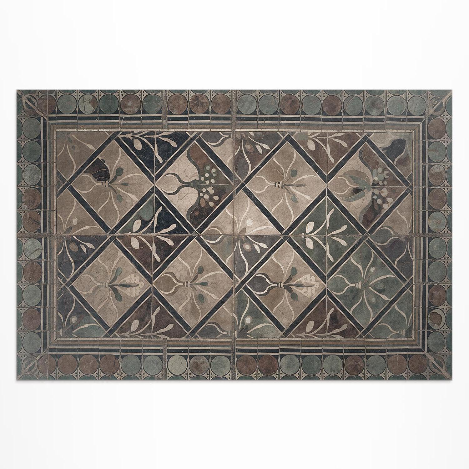 Tapis en vinyle imperméable et résistant décoloration pour balcon