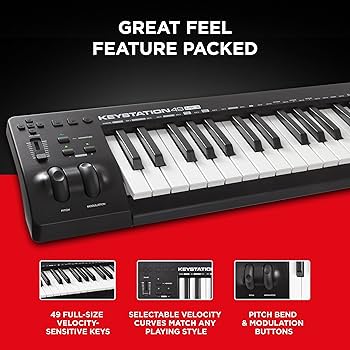 Amazon.com: M-AUDIO, 49-Key Midi Controller, (Keystation MK3)