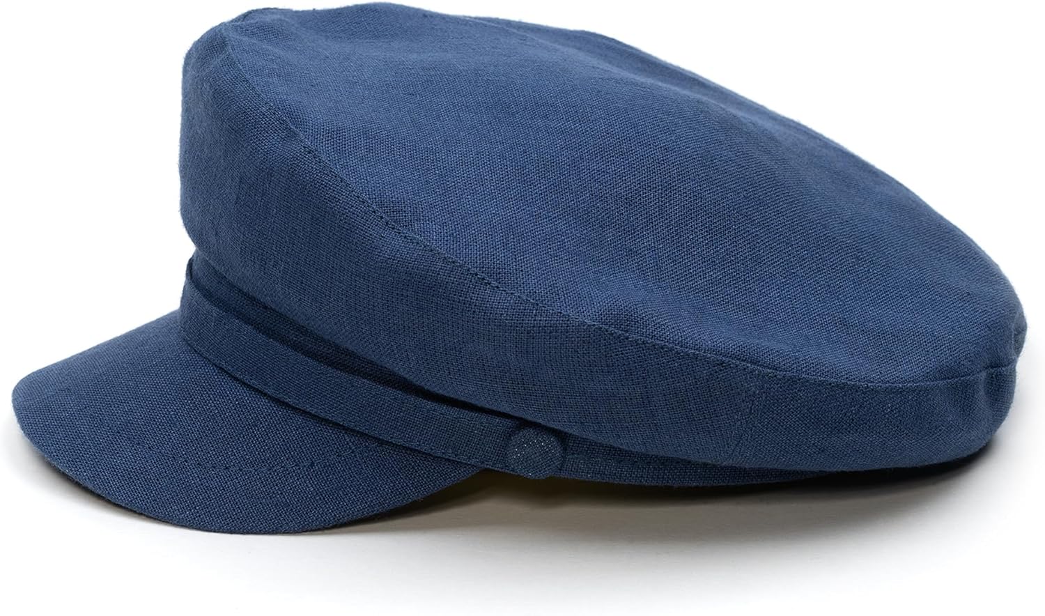 Sterkowski Model Pireus | 100% Linen Breton Cap for Men and Women | Traditional Airy Sailor Cap