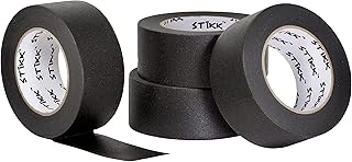 STIKK Painters Tape - 4pk Black Painter Tape - 2 inch x 60 Yards - Paint...