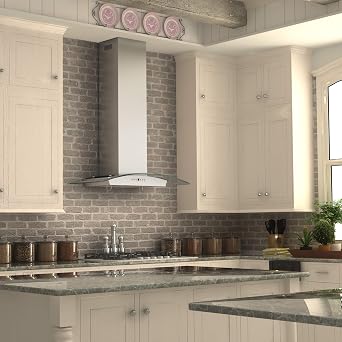 Z Line KZ-36 Stainless Steel and Glass Range Hood, 36-Inch