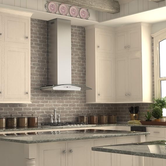 Z Line KZ-36 Stainless Steel and Glass Range Hood, 36-Inch