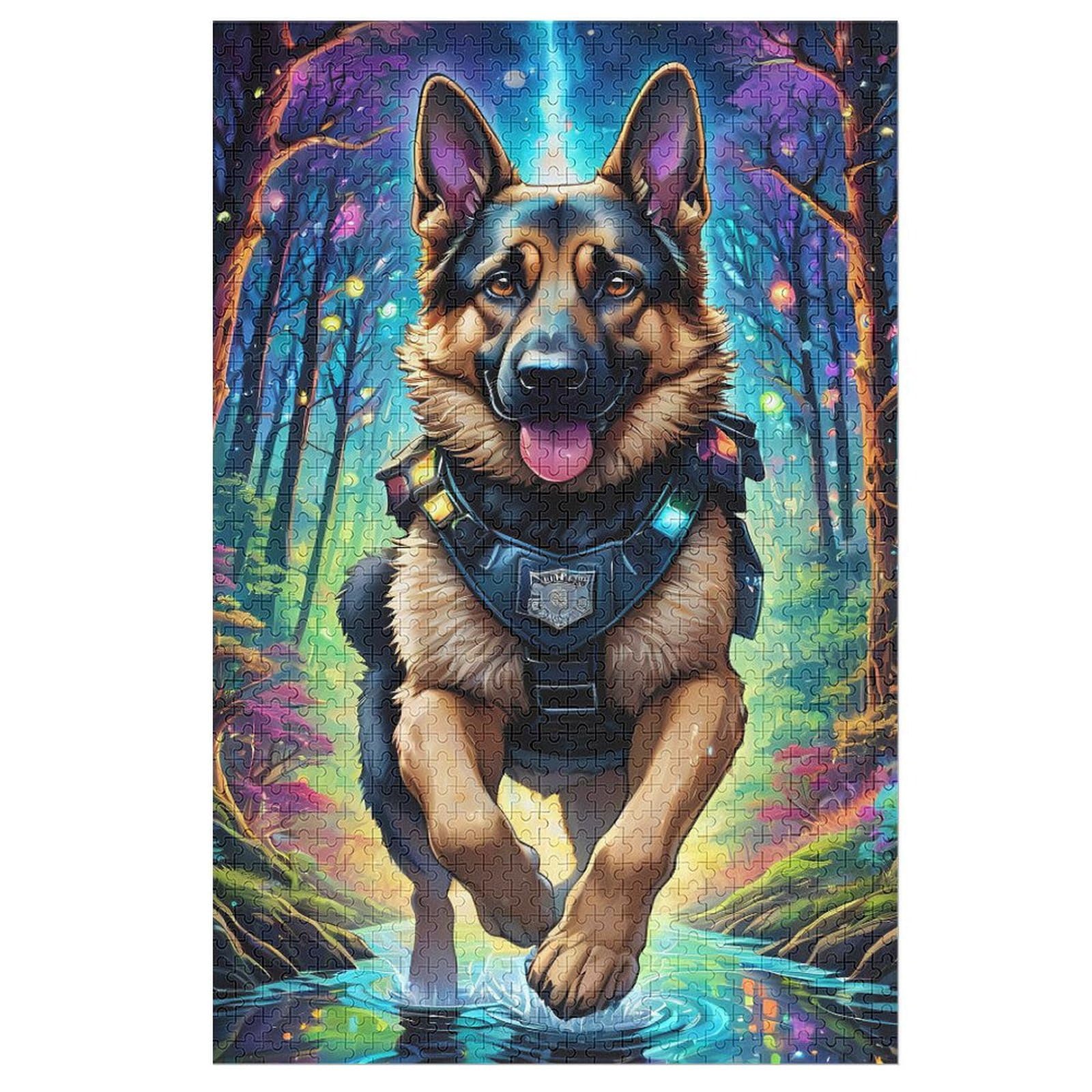 Deutscher Schäferhund 2000 Stück Papier-Puzzles für Erwachsene und Kinder – Puzzle für Jugendliche 70x100cm