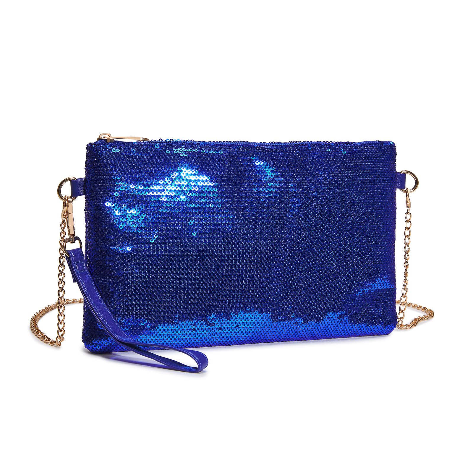 Miss Lulu Women Fashion Sequin Mini Clutch, Women's Small Crossbody Bag for Weddings, Dates, and Various Occasions