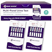 Prime Screen [25 Pack] 6 Panel Urine Drug Test Kit THC-Marijuana, BZO-Benzos, MET-Meth, OPI, AMP, COC, WDOA-264
