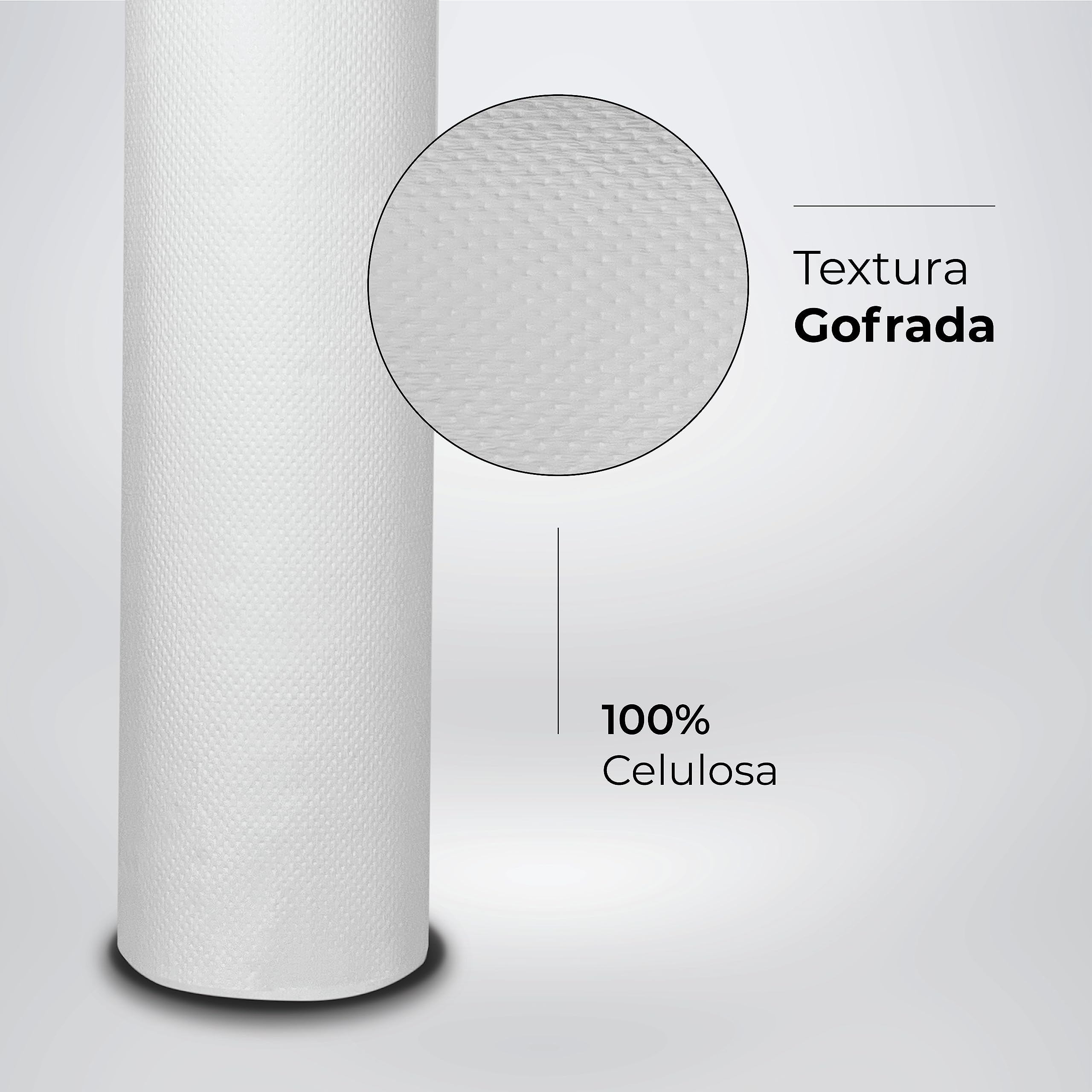 Papel Camilla ECO Precorte 50 cm (59 cm x 65 m) | Rollo Papel Camilla Masaje (6 Rollos)