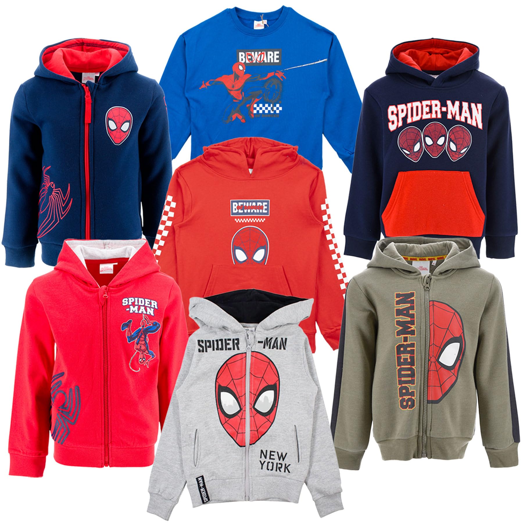 Sweat à capuche Spider-Man Marvel en coton premium bleu