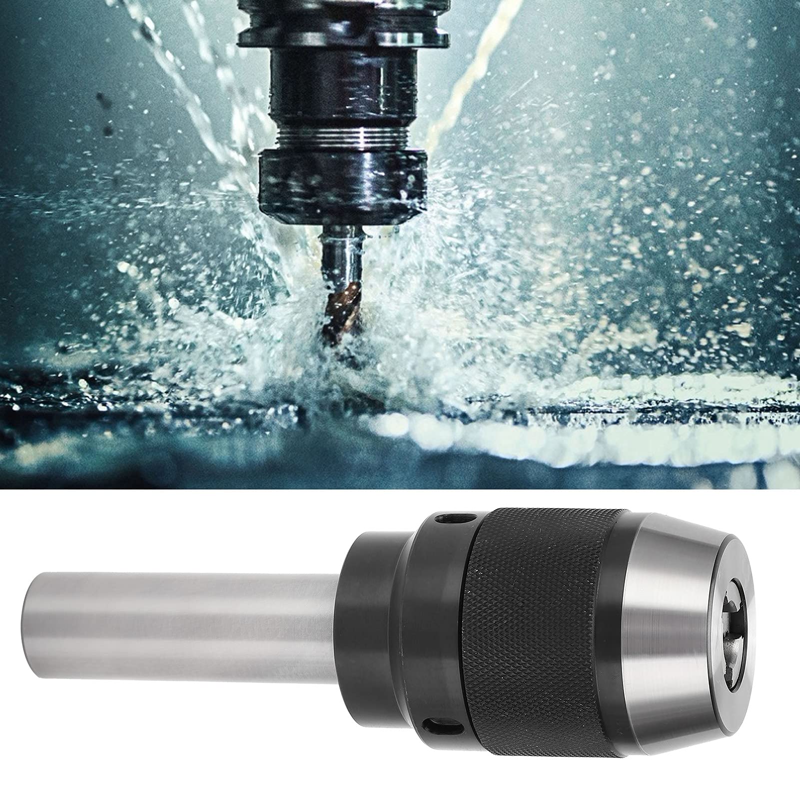 Portabrocas integrado de acero de alto contenido de carbono con dispositivo de bloqueo, portabrocas de mango recto de 13 mm para máquina de perforación, portabrocas de repuesto APU