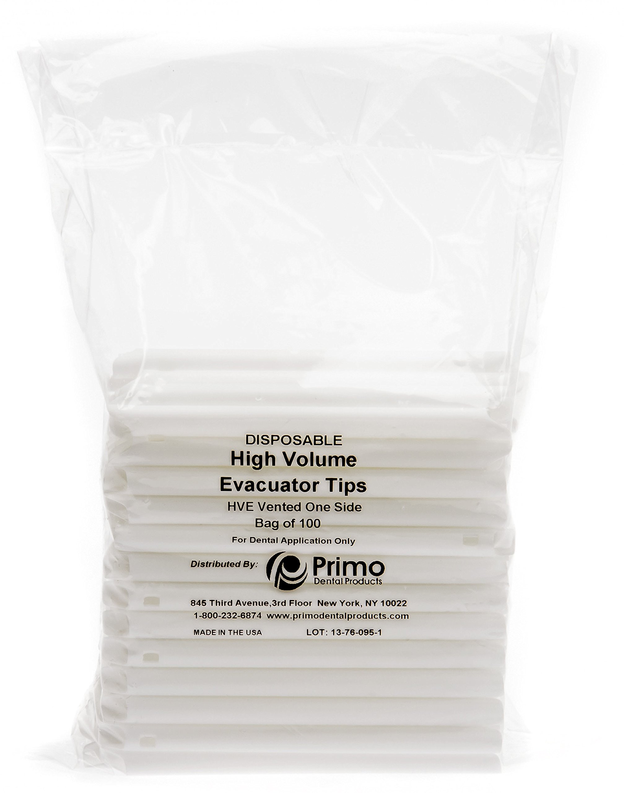 Primo Dental Products HVE High Volume Evacuator Tips Vented (Pack of 100