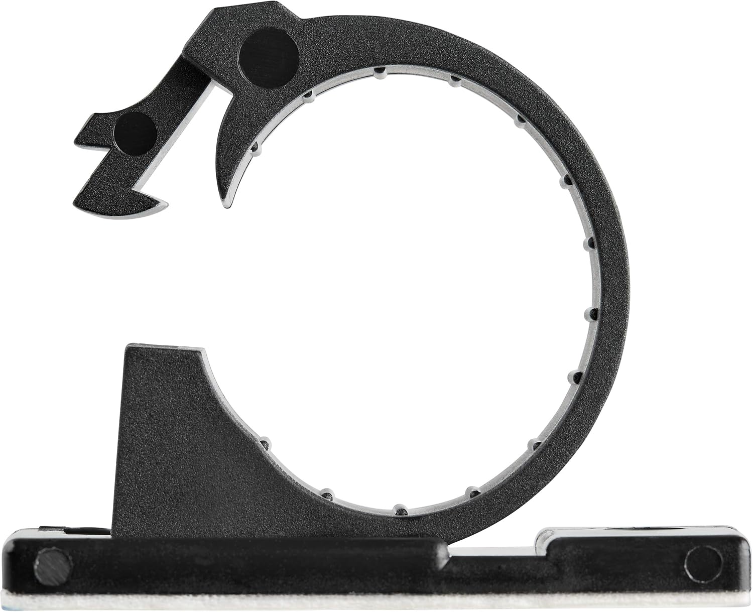 StarTech.com 100 Adhesive Cable Management Clips Black - Network/Ethernet/Office Desk/Computer Cord Organizer - Sticky Cable/Wire Holders - Nylon Self Adhesive Clamp UL/94V-2 Fire Rated, TAA