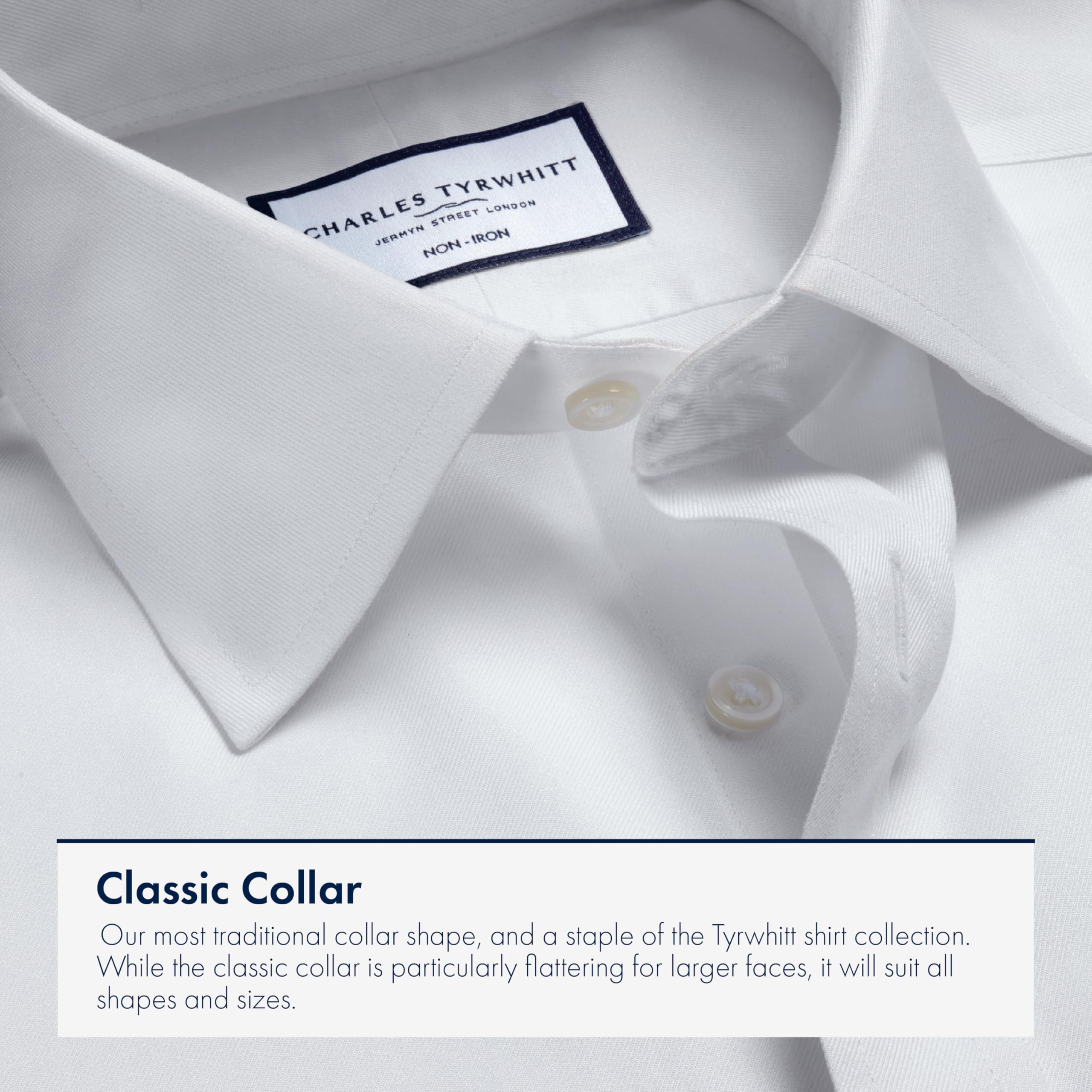 Bügelfreies Extra Slim Fit Twill-Hemd in Weiß