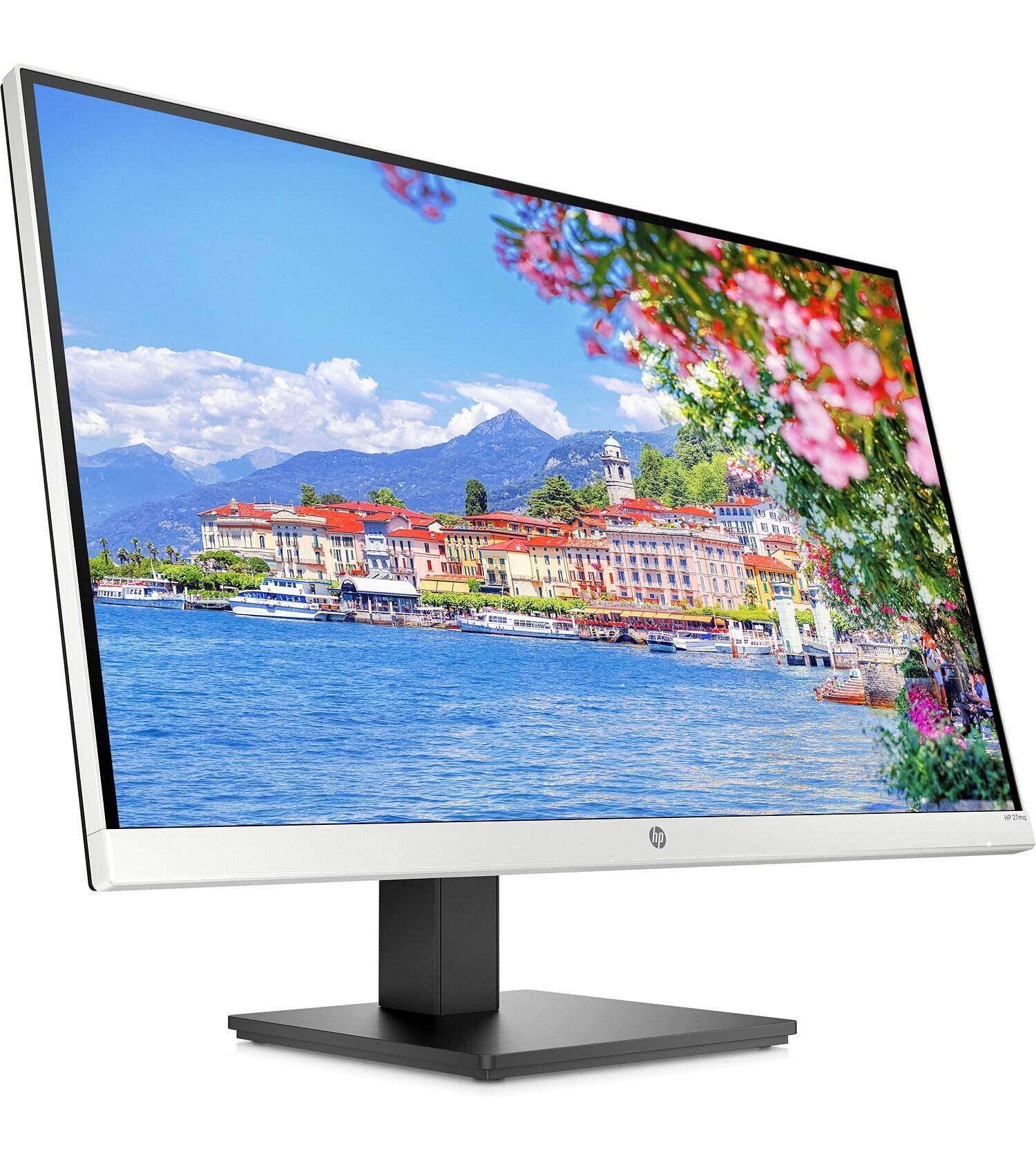 HP 27mq – Monitor Ultrafino de 27” Quad HD (2560 x 1440, 60Hz, 5ms, IPS LED, 16:9, HDMI, VGA, Antirreflejo, Low Blue Light, Altura e Inclinación Ajustables) Plata