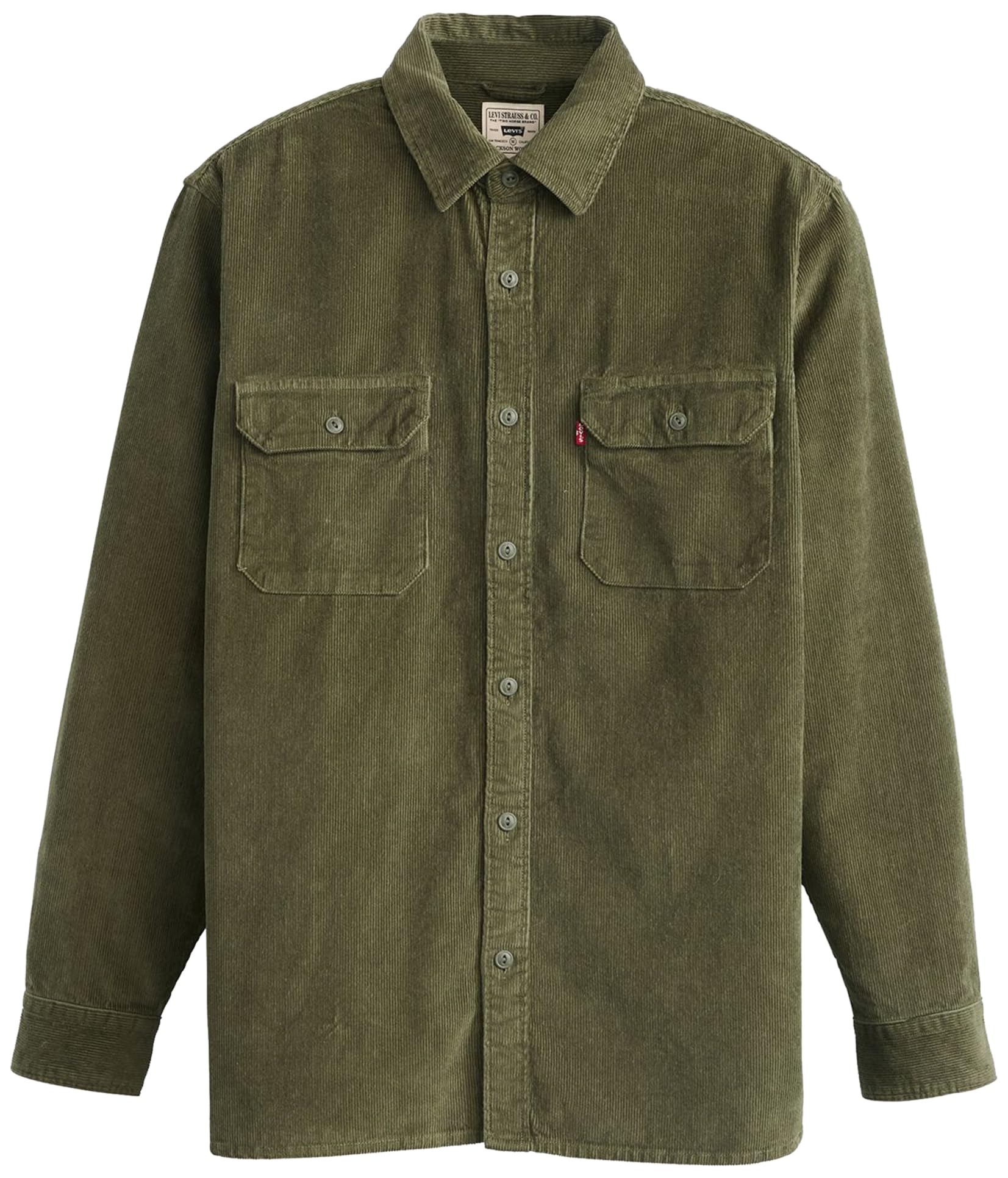 Levi's Men's Jackson Worker Shirt, Olive Night, S