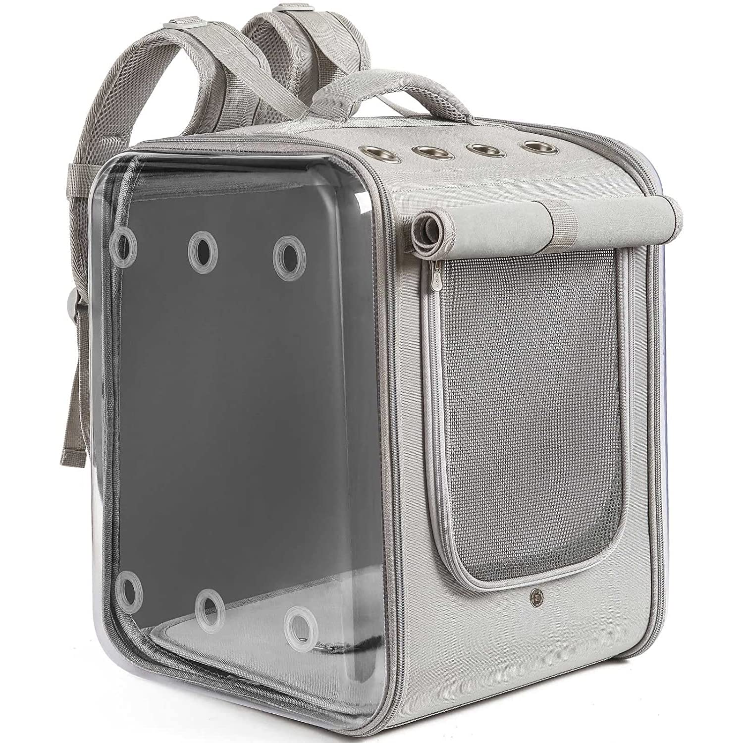 NARAYANMUNI Transparent Cat & Small Dog Puppy Kitty Shihtzu Breathable Carriers for Breathable Airline Travel Approved Air Ventilation Backpack - (Blue) (Grey) (B0B5N5PL6V) Amazon Price History, Amazon Price Tracker