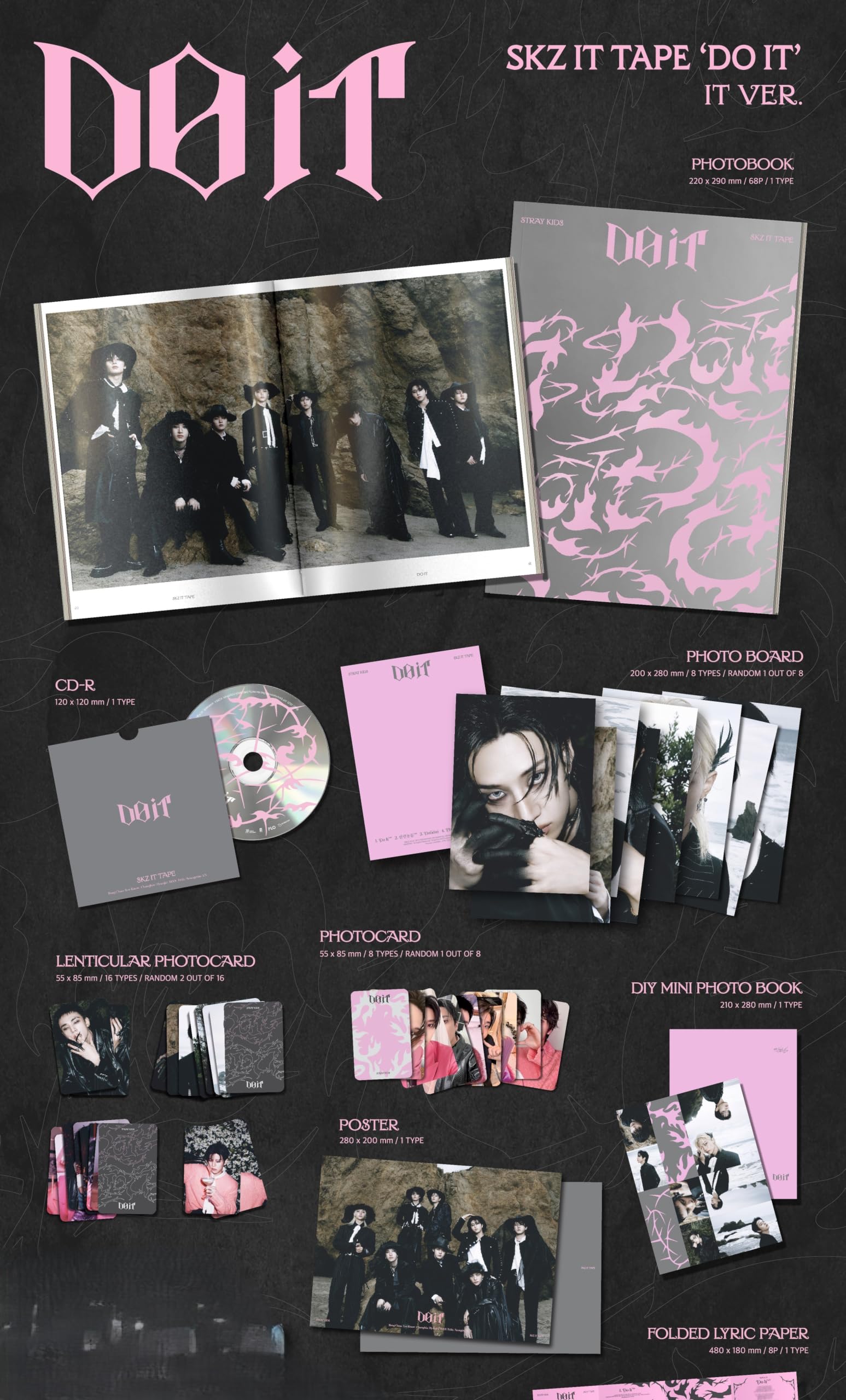 Amazon.com: Stray Kids - SKZ IT TAPE Album 'DO IT' (IT Ver