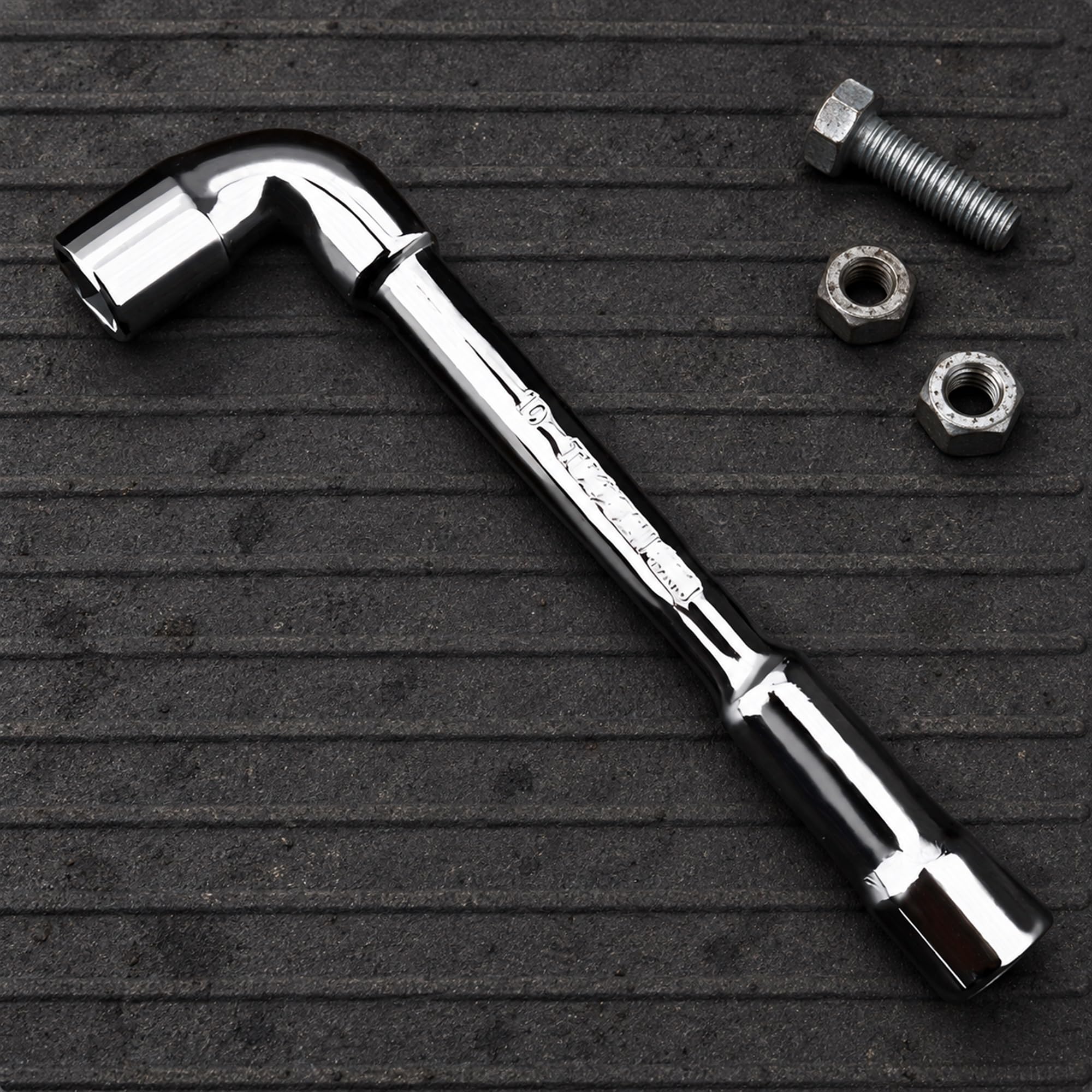 High-Carbon Steel L-Shaped Socket Wrench, Fastener Turning Tool for Vehicle Repairs and Mechanical Maintenance