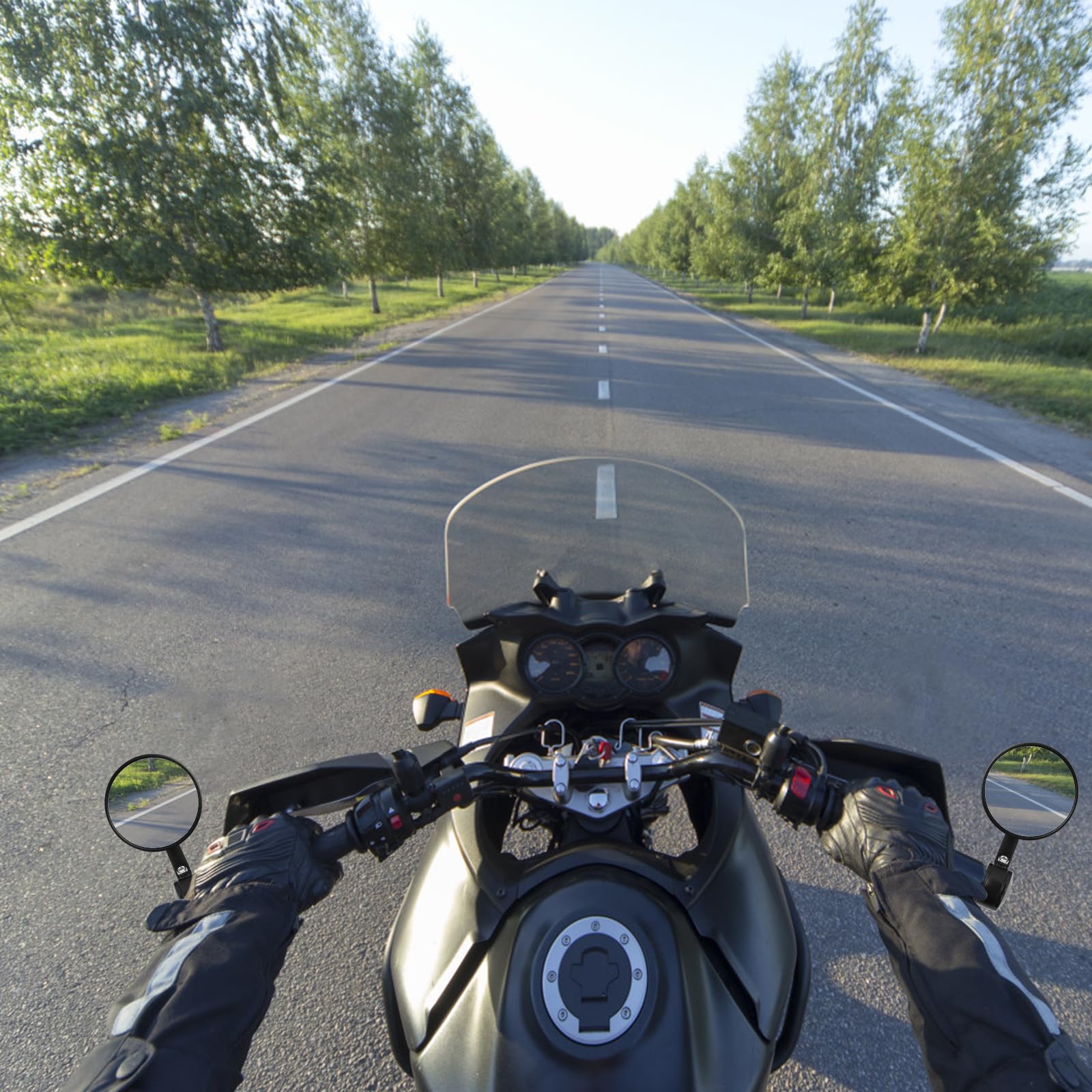 Specchietti A Manubrio Tmax Orion Neri 01 07 CON TAPPI - D.ASCONE MOTORS