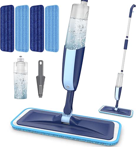 Sprühwischer Bodenwischer mit Sprühfunktion, MANGOTIME Wischer mit Sprühfunktion Spray Mop