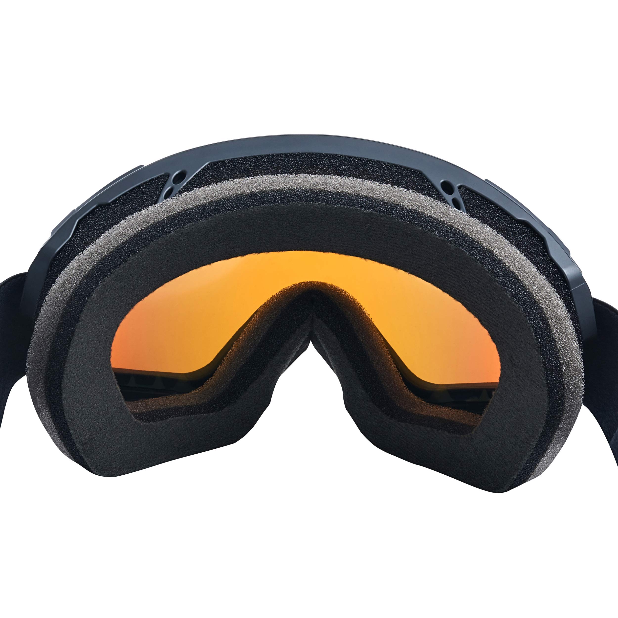 Black Crevice Schladming - Occhiali da sci unisex, con doppia lente infrangibile, rivestimento anti-appannamento e protezione UV 400, misura regolabile