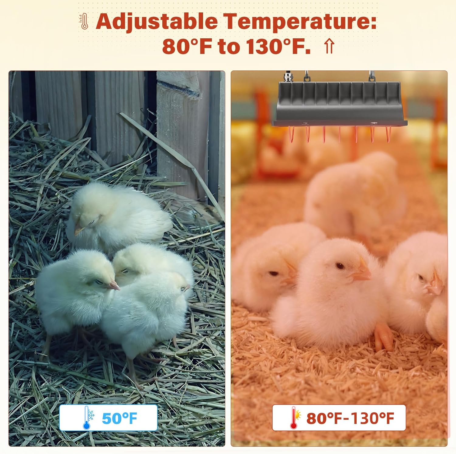 Stay Cozy: The Ultimate 250W Heat Lamp for Pets and Poultry!