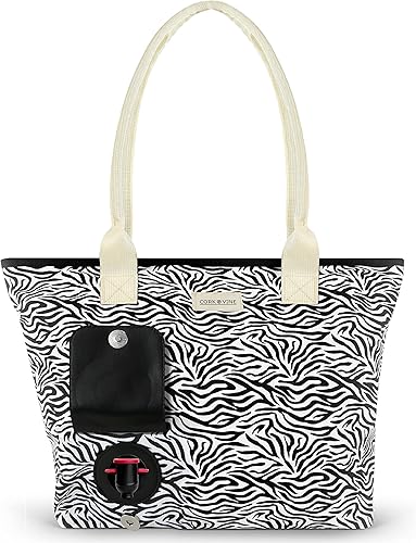 CORK & VINE Dispensador de bebidas de playa Bolsa de vino con dispensador oculto, bolsa de bebidas de 1,5 litros vierte bebidas discretamente