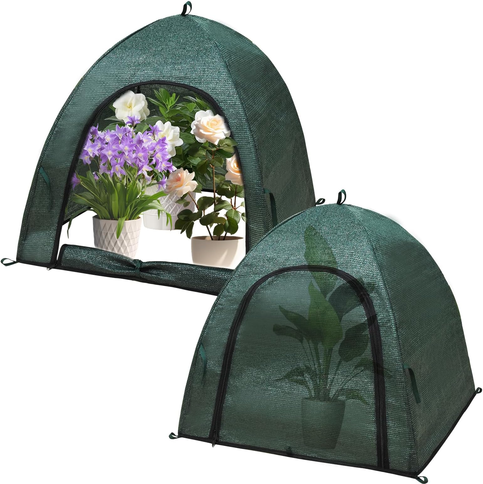 Feoang 2pack Plant Shade Tent,Plant Sun Protection Tent UV Resisitant Pest Guard Cover Sunshade Cloth for Plants Sun Blocker Plant Cover (22x22x22 Inch)