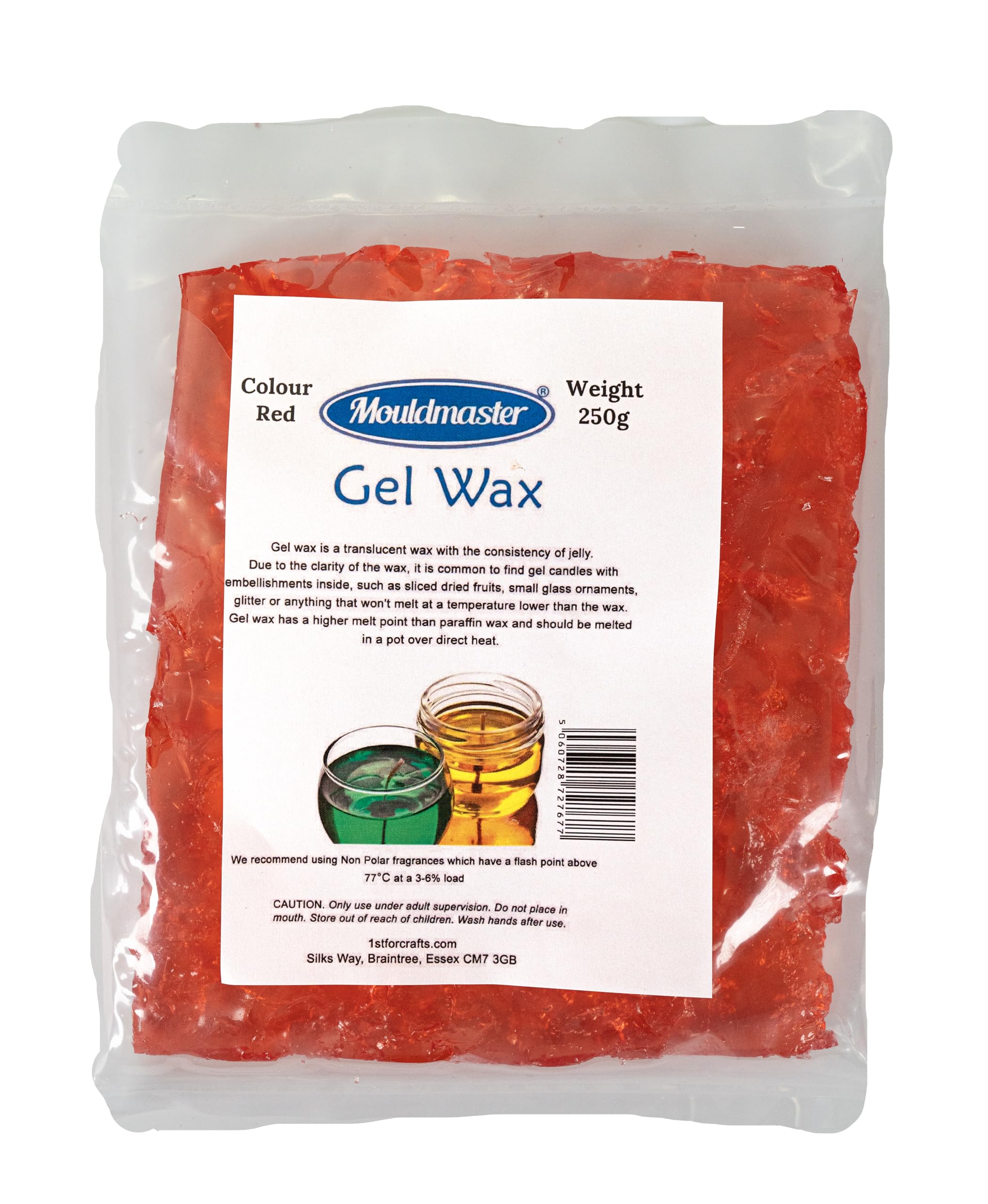 Mouldmaster 250 g Candle Making Gel Wax Red