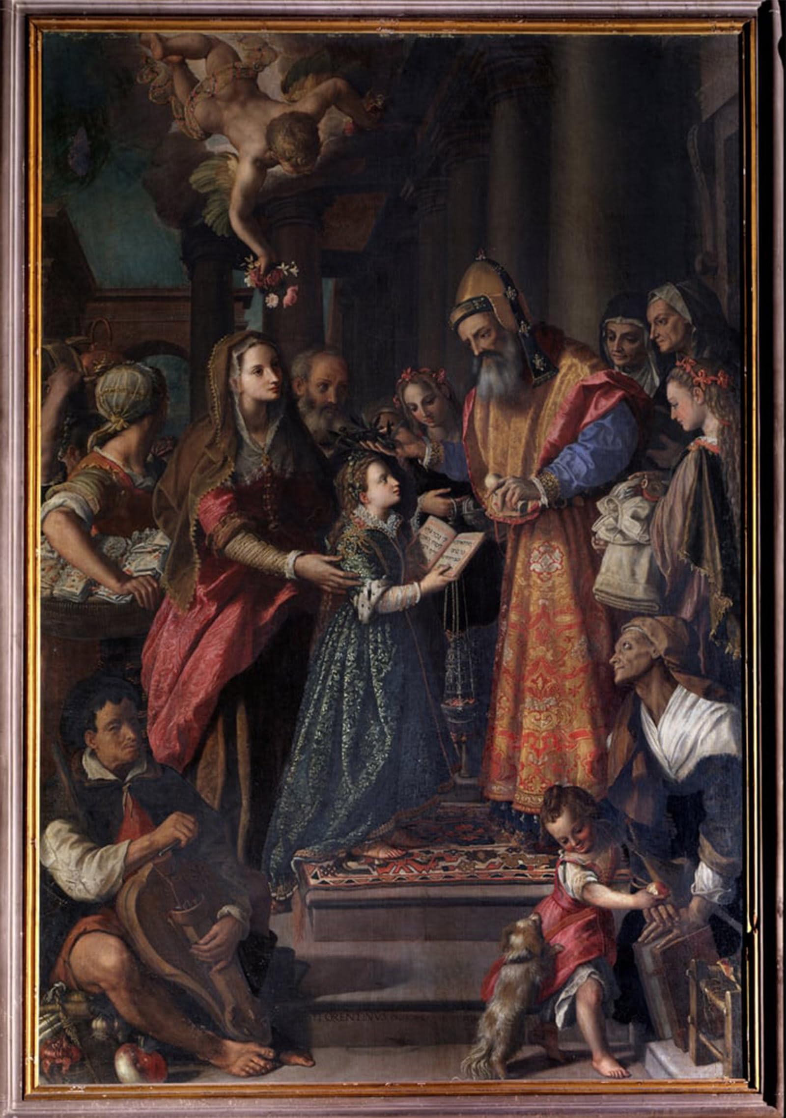 POSTERIIk Famous Print Pop Art Wall Art Graffiti Presentation of Mary At the Temple by Alessandro Allori Art Prints for Home Decor 60x90cm