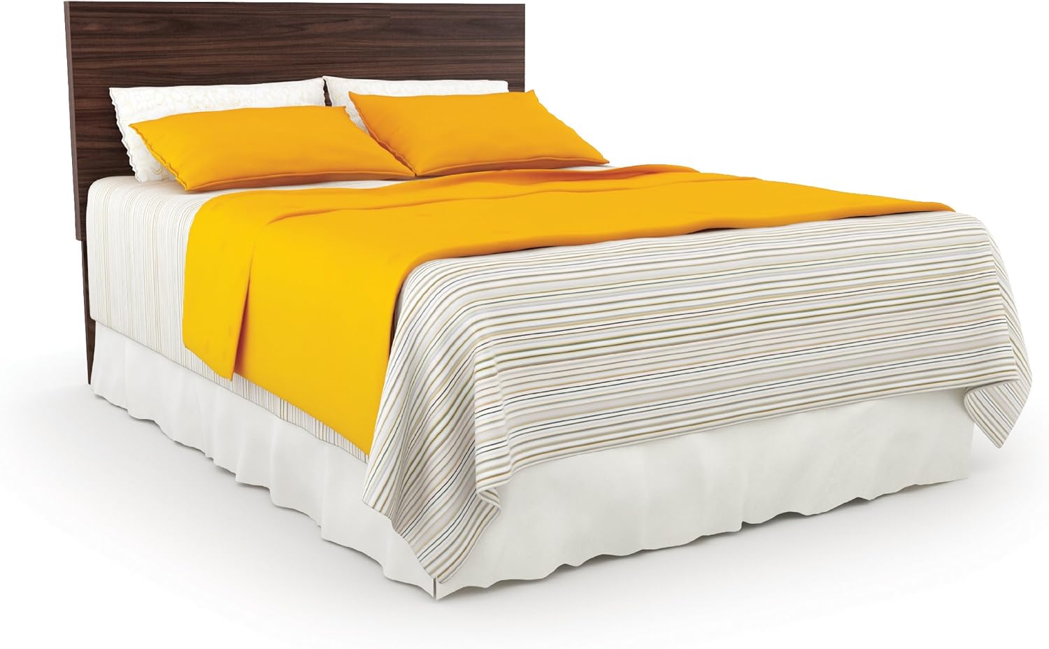 Sonax Brook Hollow Core Queen Head Board, Ebony Pecan