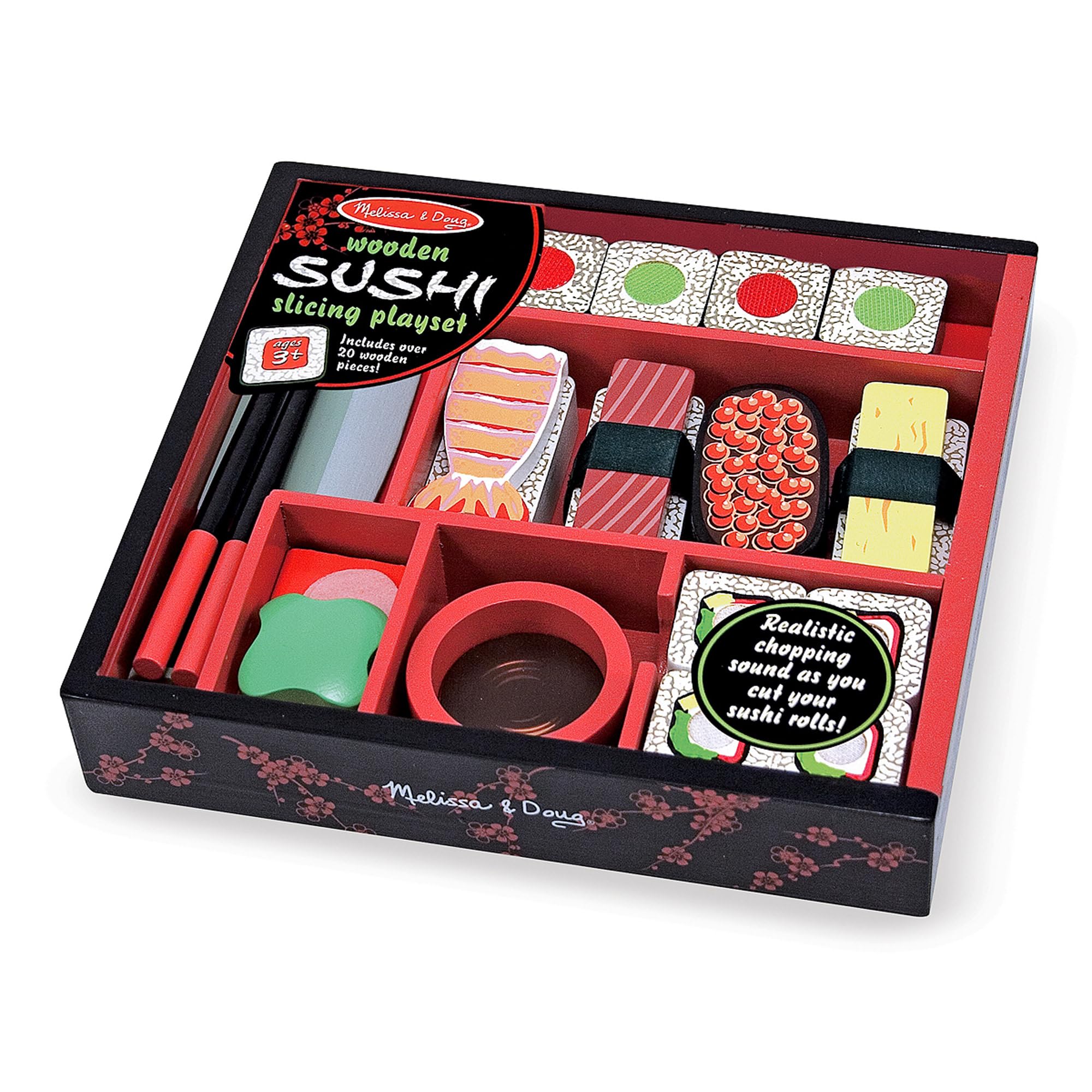 Melissa & Doug - Boîte De Sushis 24 Pièces - Jeu Imitation Enfant