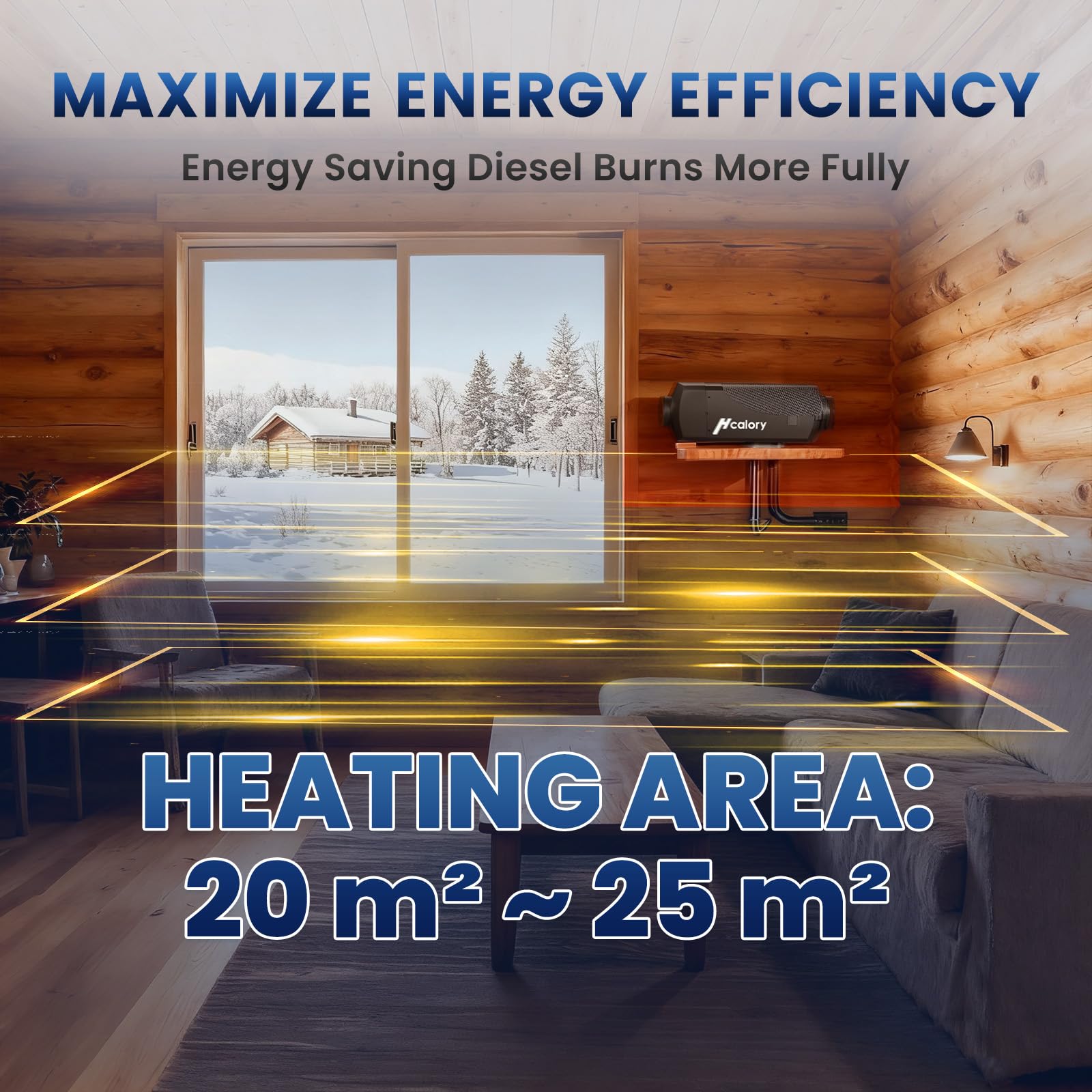 8KW Luft-Dieselheizung, 12V/24V 10L HBU1S Diesel Standheizung, 0,12–0,45 l/h Dieselheizung mit Bluetooth-APP,Automatischer Start/Stop,Mehrere Zeiteinstellungen,Höhenmodus für Wohnmobile Garage,2025