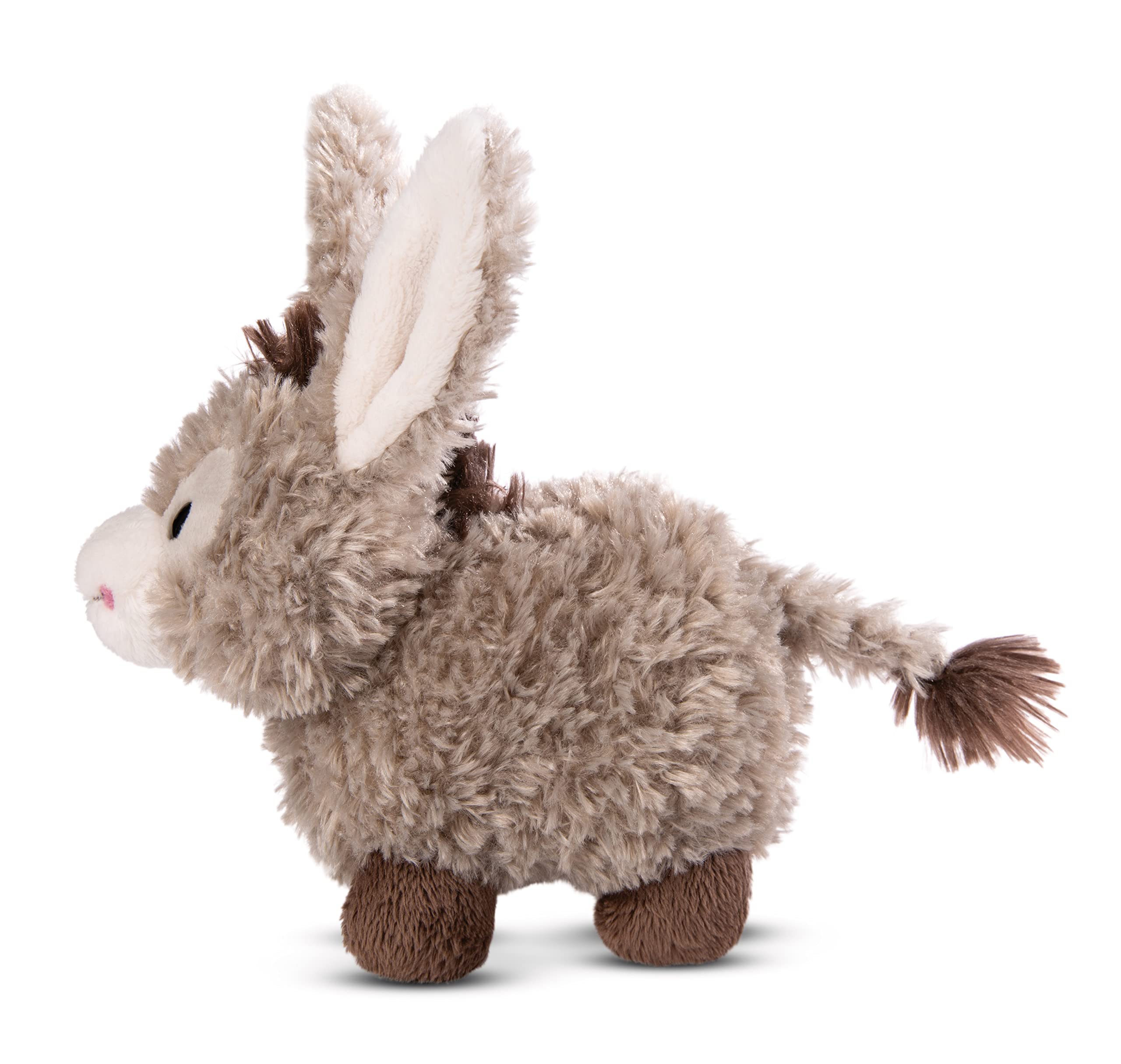 NICI Cuddly Donkey Donkeylee 18cm Grey Standing - Sustainable Plush Toy, Cute Cuddly Gift for Kids & Adults - Image 3